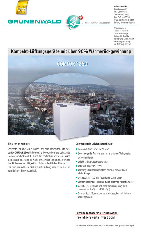 Lüftung Comfort 250