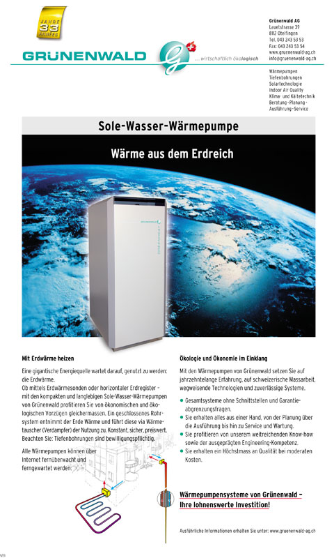 Sole-Wasser Wärmepumpe